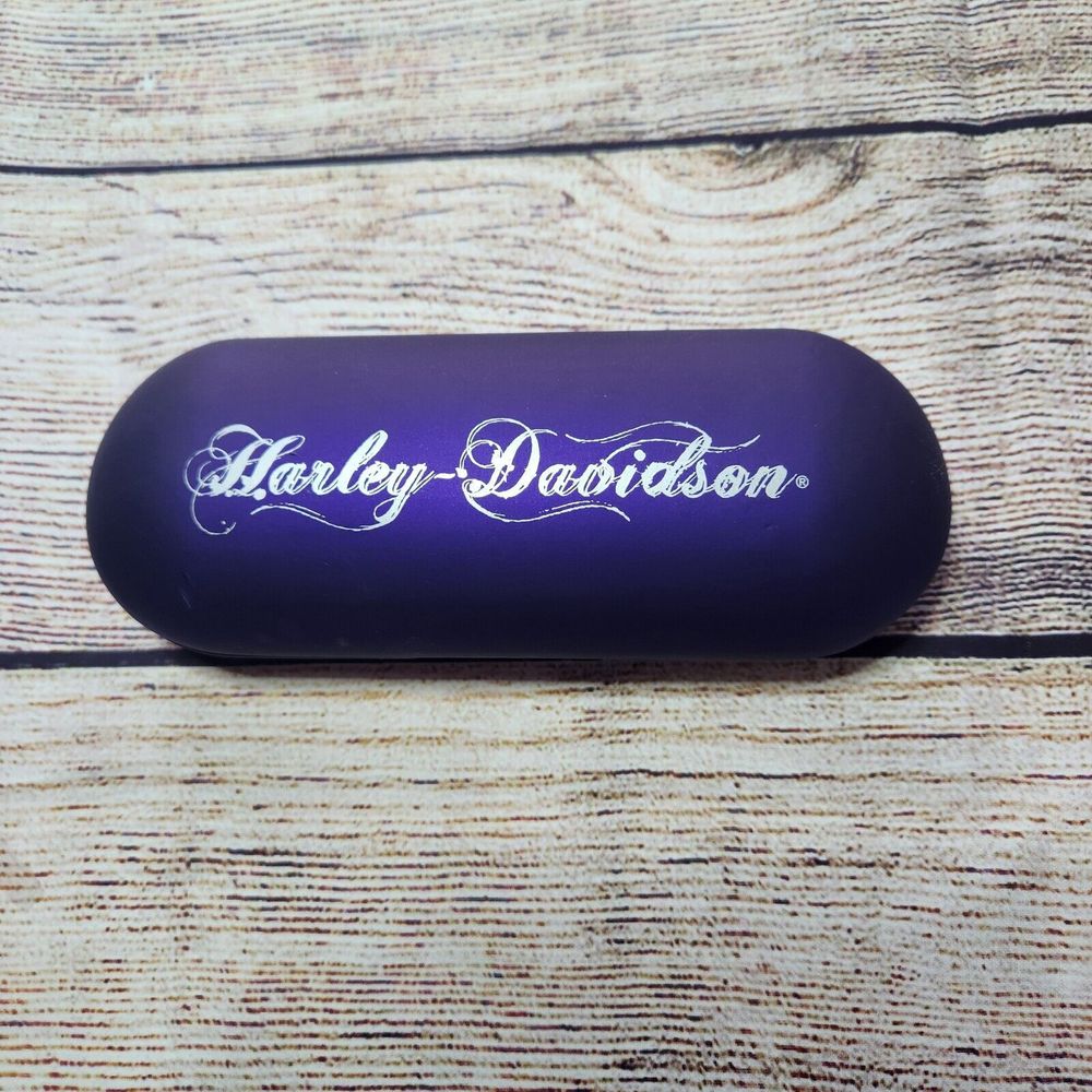 Harley Davidson HD Lady Set Hard Eyeglass Sunglasses CASE Purple